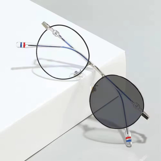 Lunettes Photochromique couleur noir doré modele mixte rectangle space