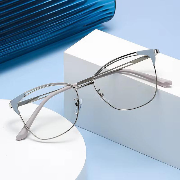 Lunettes Photochromique couleur bleu argenté modele mixte rectangle