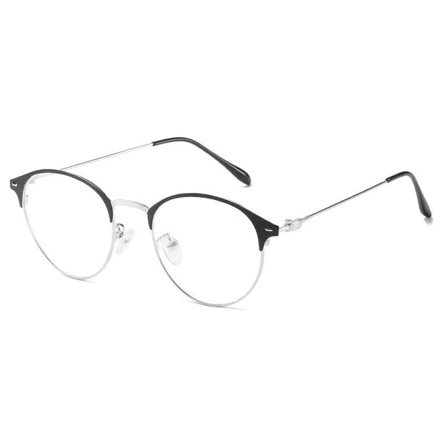 lunettes photochromic-couleur-argenté noir rond
