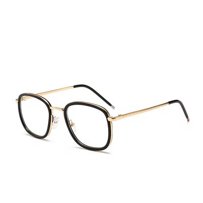 Lunettes Photochromique couleur rouge doré modele mixte rond