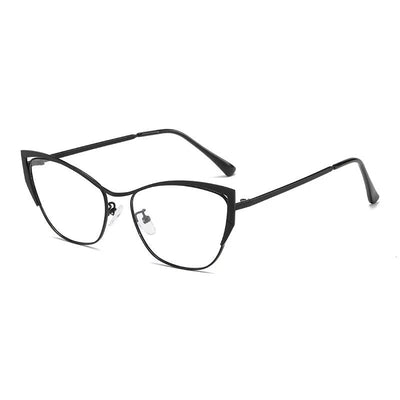 Lunettes Photochromique couleur rose doré noir  modele femme oeil de chat
