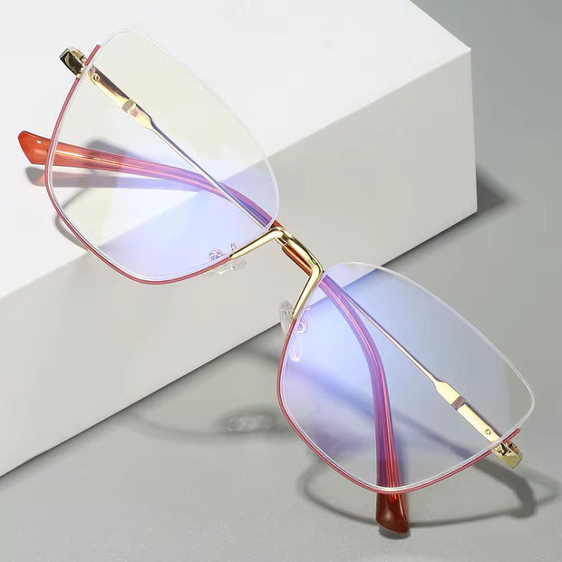 Lunettes Photochromique couleur rose doré modele femme rectangle space