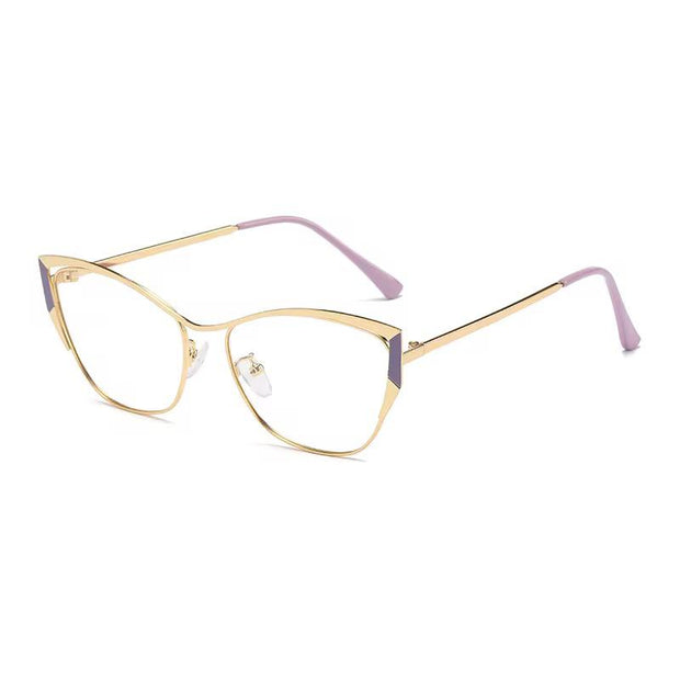 Lunettes Photochromique couleur noir argenté modele femme oeil de chat